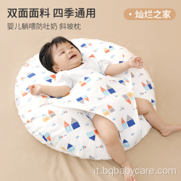 Cuscino da alimentazione reclinabile rotondo a caldo per bambini